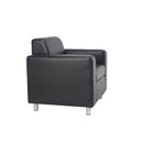 Iceberg Leather Faced Armchair - NWOF