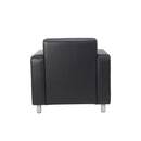 Iceberg Leather Faced Armchair - NWOF