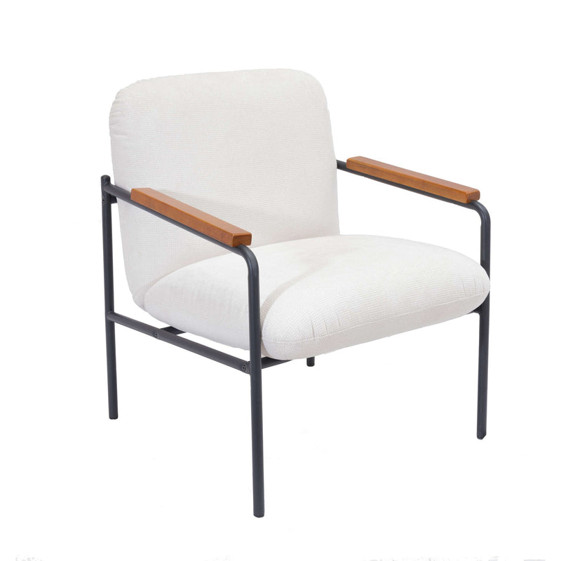 Settle Reception Chair With Wooden Arm Pads - NWOF