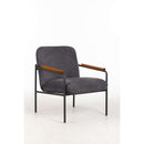 Settle Reception Chair With Wooden Arm Pads - NWOF