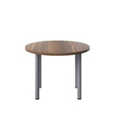 One Fraction Plus Circular Meeting Table - Walnut - NWOF