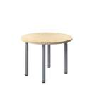 One Fraction Plus Circular Meeting Table - Maple - NWOF