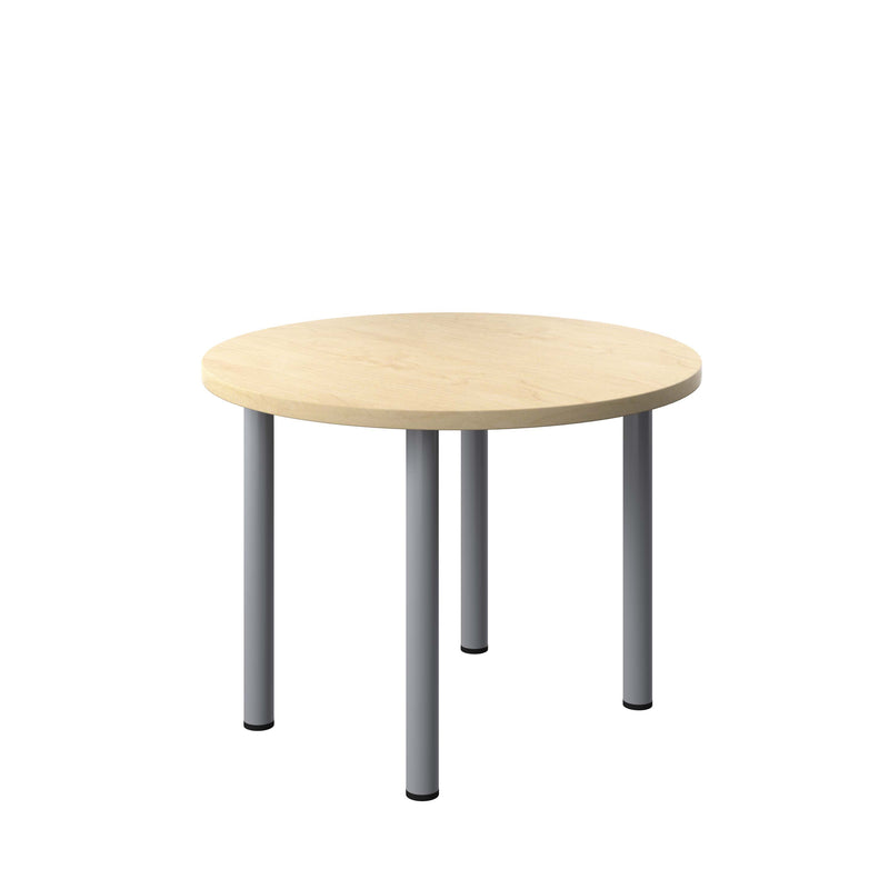 One Fraction Plus Circular Meeting Table - Maple - NWOF