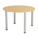 One Fraction Plus Circular Meeting Table - Nova Oak - NWOF
