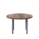 One Fraction Plus Circular Meeting Table - Walnut - NWOF