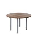 One Fraction Plus Circular Meeting Table - Walnut - NWOF