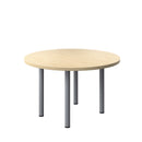One Fraction Plus Circular Meeting Table - Maple - NWOF