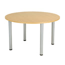 One Fraction Plus Circular Meeting Table - Nova Oak - NWOF