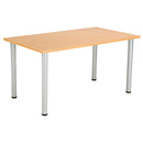 One Fraction Plus Rectangular Meeting Table - Beech - NWOF