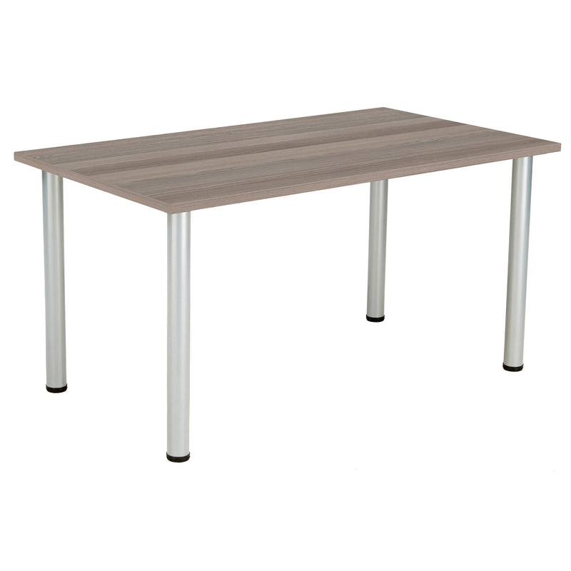 One Fraction Plus Rectangular Meeting Table - Grey Oak - NWOF