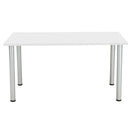 One Fraction Plus Rectangular Meeting Table - White - NWOF