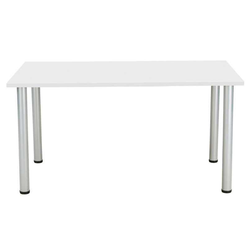 One Fraction Plus Rectangular Meeting Table - White - NWOF