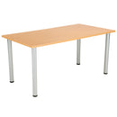 One Fraction Plus Rectangular Meeting Table - Beech - NWOF