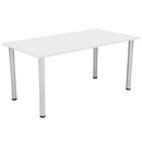 One Fraction Plus Rectangular Meeting Table - White - NWOF