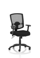 Portland II Medium Mesh Back Task Operator Office Chair With Arms