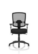 Portland II Medium Mesh Back Task Operator Office Chair With Arms