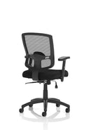 Portland II Medium Mesh Back Task Operator Office Chair With Arms