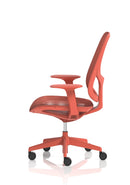 Tutti Mesh Medium Back Task Operator Office Chair With Arms - Coral - NWOF