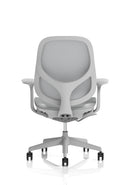 Tutti Mesh Medium Back Task Operator Office Chair With Arms - Grey - NWOF