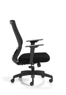 Ventra Mesh Back Task Operator Office Chair Height Adjustable Arms - Black - NWOF