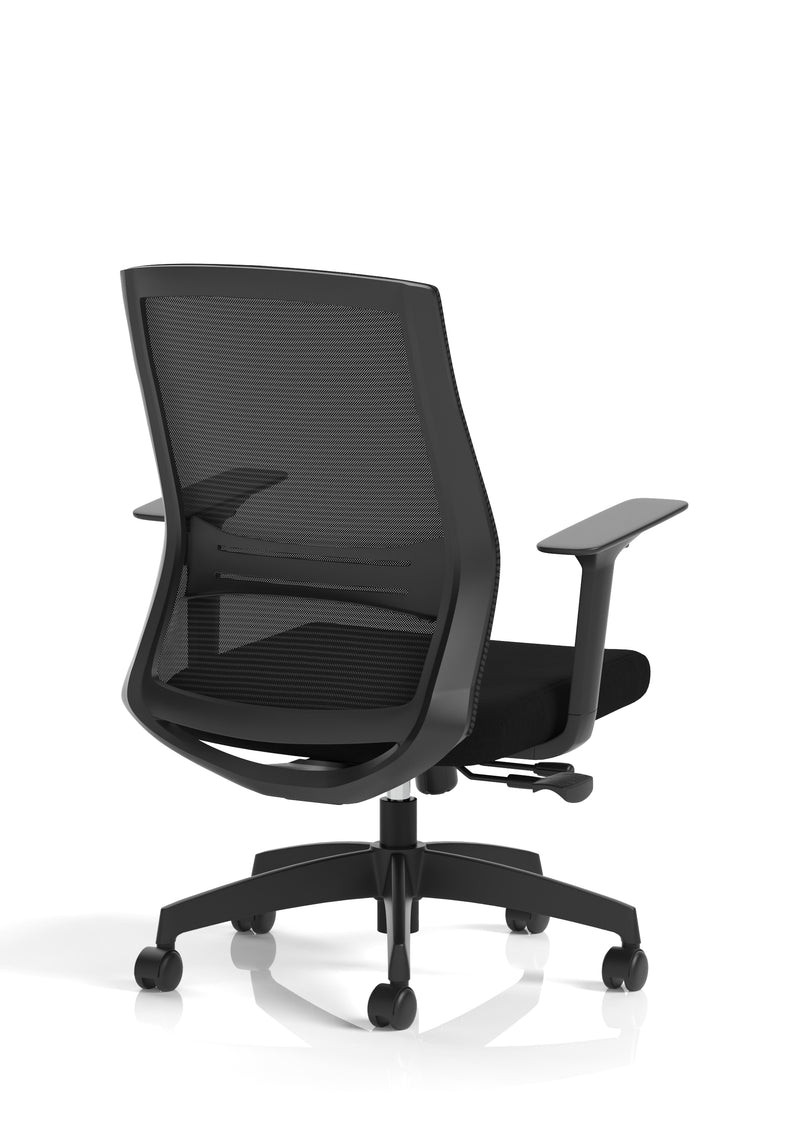Ventra Mesh Back Task Operator Office Chair Height Adjustable Arms - Black