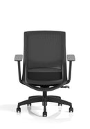 Ventra Mesh Back Task Operator Office Chair Height Adjustable Arms - Black - NWOF