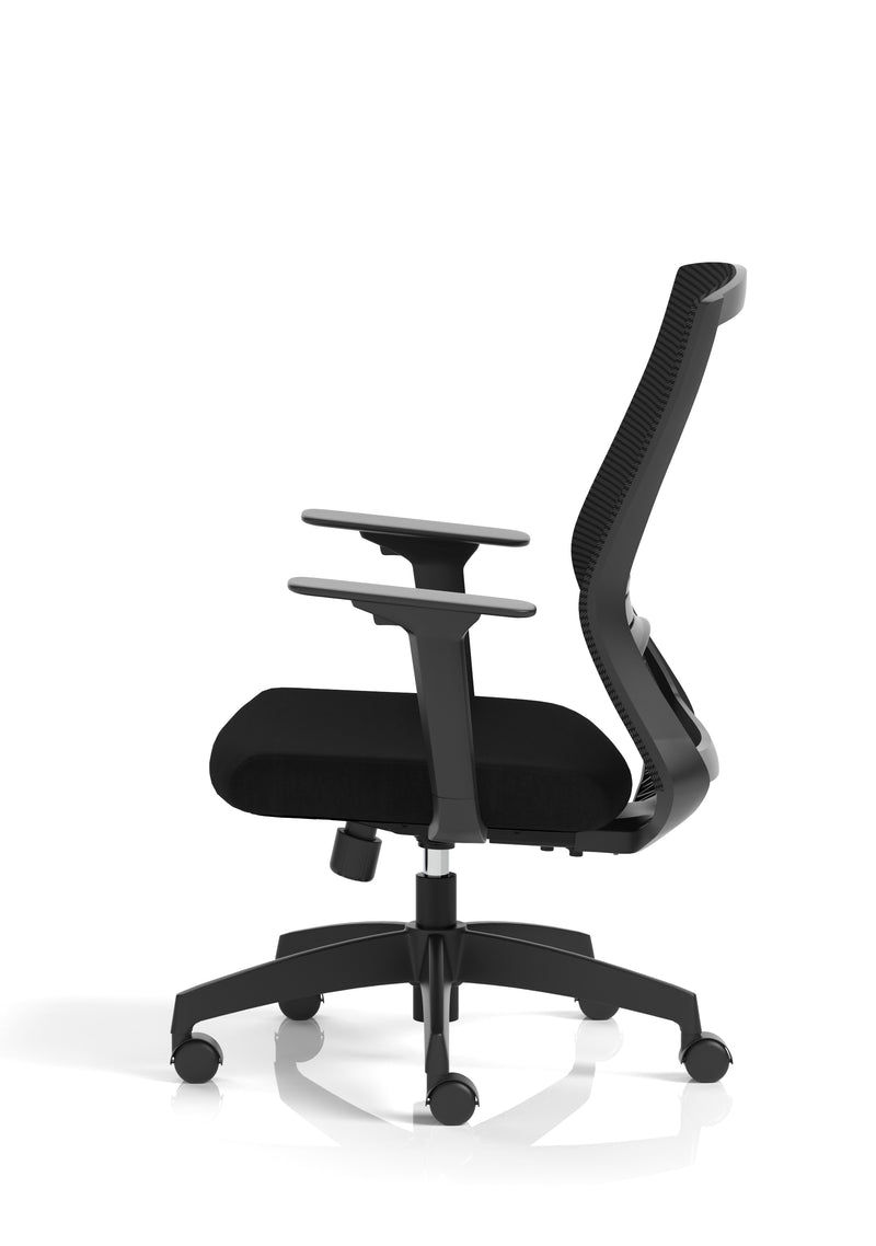 Ventra Mesh Back Task Operator Office Chair Height Adjustable Arms - Black