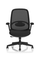 Dynamic Crew 2 Task Operator mesh back chair with adjustable armrests and ergonomic design for comfortable office seating.