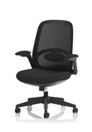 Dynamic Crew 2 Task Operator Mesh Back Chair with adjustable armrests and ergonomic design for comfortable office seating.