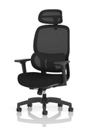 Dynamic Rowan mesh back chair with ergonomic design and adjustable features, shown from a side view.