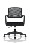 Dynamic Cosmo Task Operator Chair with adjustable armrests and ergonomic design, shown from a side angle.