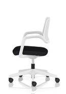 Dynamic Cosmo Task Operator Chair with adjustable armrests and ergonomic design, featuring black fabric upholstery and a five-star base.