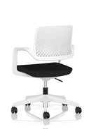Dynamic Cosmo Task Operator Chair with adjustable height and ergonomic design, featuring black mesh and cushioned seat.