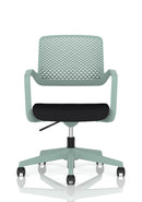 Dynamic Cosmo Task Operator Chair with adjustable armrests and ergonomic design, shown in a modern office setting.