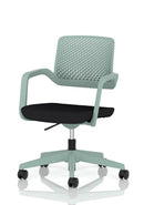 Dynamic Cosmo Task Operator Chair with adjustable armrests and ergonomic mesh back for comfortable office seating.