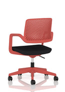 Dynamic Cosmo Task Operator Chair with adjustable armrests and ergonomic design, shown from a side angle.