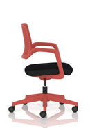 Dynamic Cosmo Task Operator Chair with adjustable armrests and ergonomic design, featuring a black fabric seat and sturdy base.
