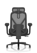 Dynamic Conrow Heavy Duty Task Operator Chair with adjustable headrest, featuring ergonomic design and sturdy construction.
