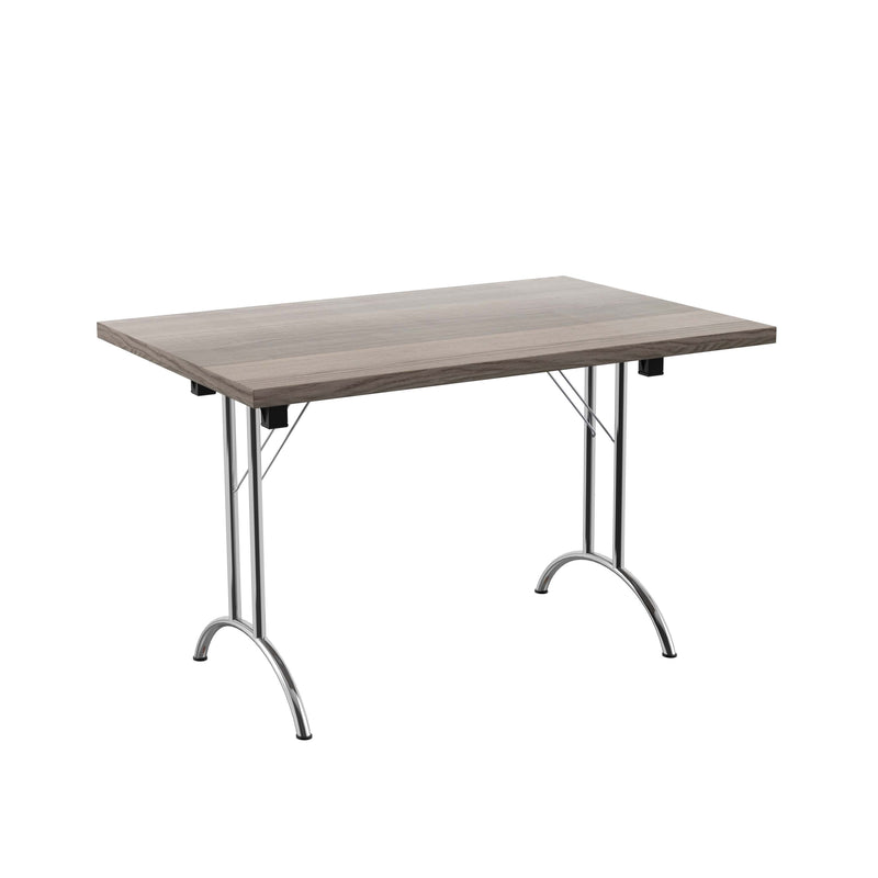 One Union Rectangular Folding Table - Grey Oak - NWOF