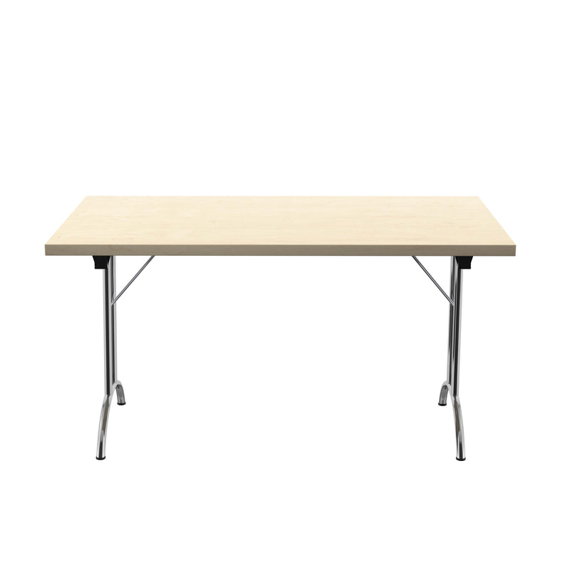 One Union Rectangular Folding Table - Maple - NWOF