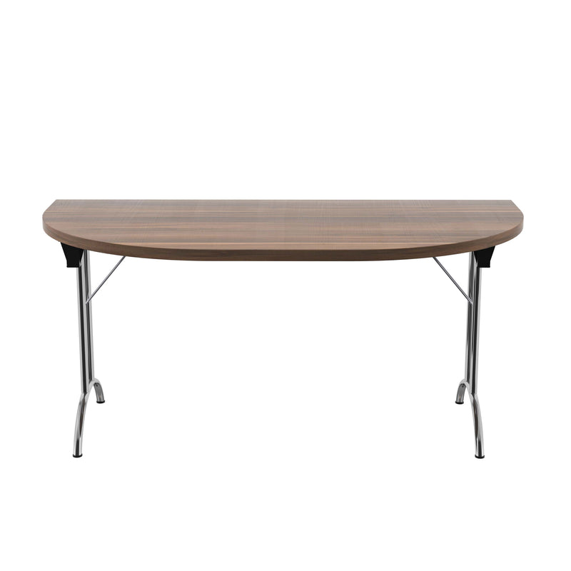 One Union D-End Folding Table - Walnut - NWOF