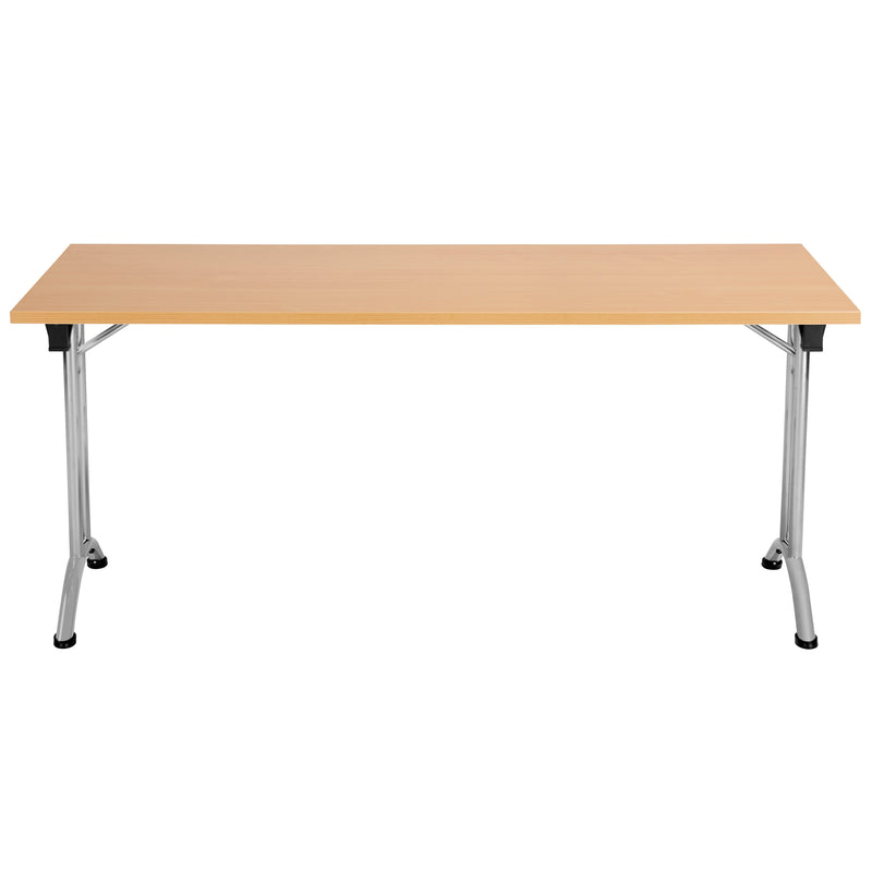 One Union Rectangular Folding Table - Beech - NWOF