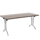 One Union Rectangular Folding Table - Grey Oak - NWOF