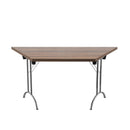 One Union Trapezoidal Folding Table - Walnut - NWOF