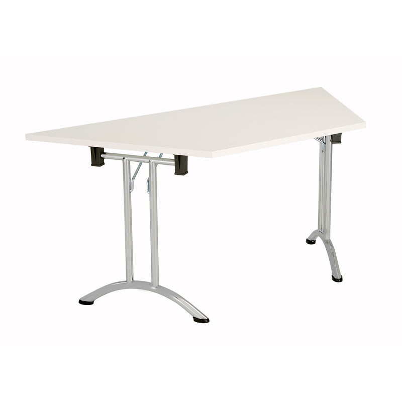 One Union Trapezoidal Folding Table - White - NWOF