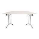 One Union Trapezoidal Folding Table - White - NWOF