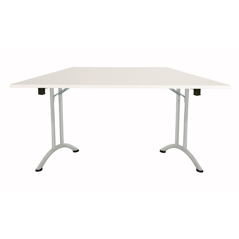 One Union Trapezoidal Folding Table - White - NWOF