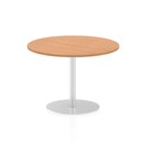 Impulse Circular Meeting Table - Oak - NWOF