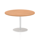 Impulse Circular Meeting Table - Oak - NWOF
