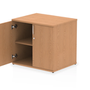 Impulse Desk High Cupboard - Oak - NWOF